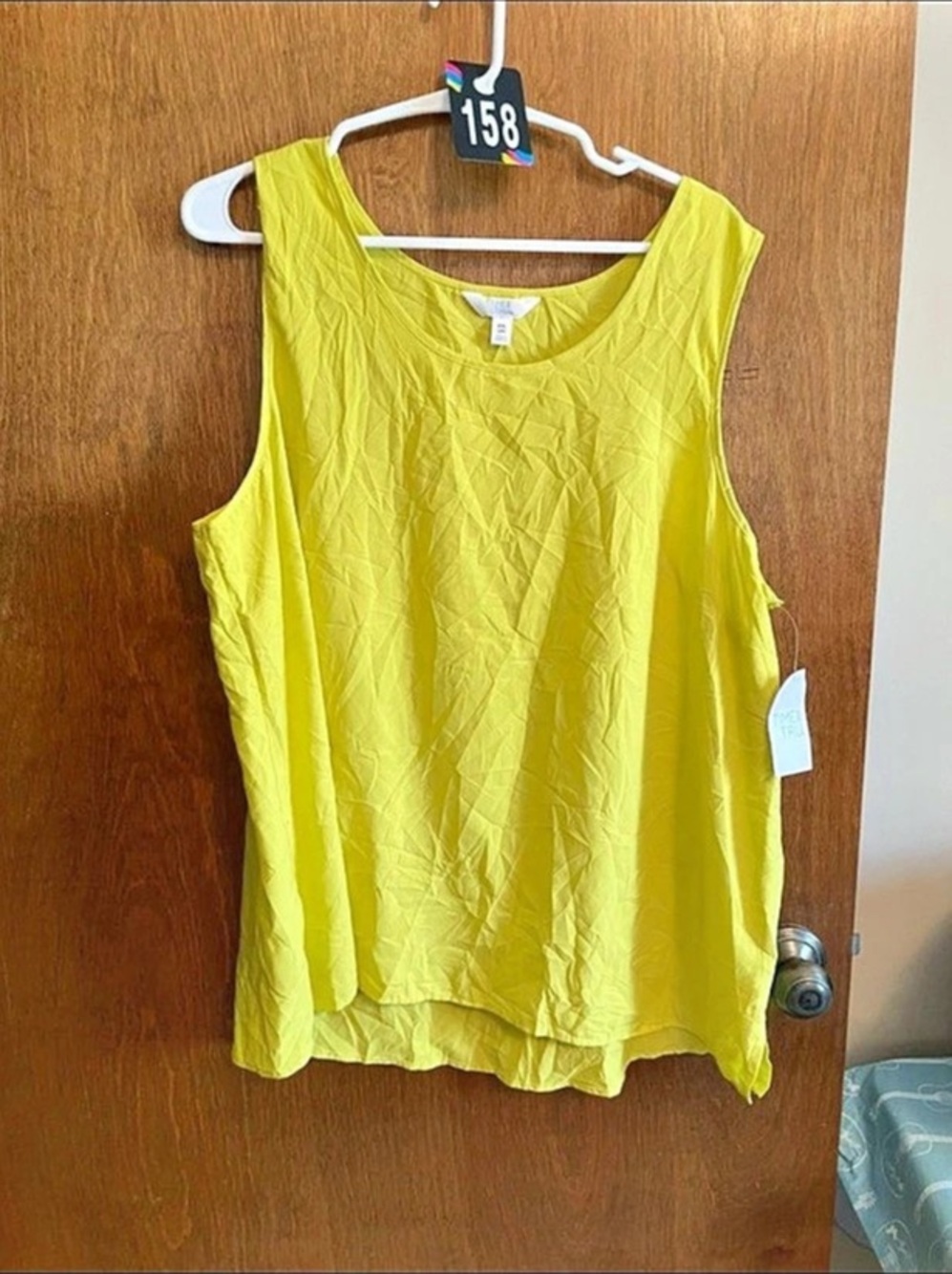 Talbots Yellow Tank Top Size XL Like New